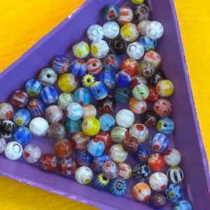 Millefiori glas kraal