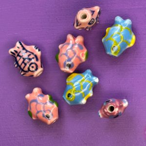 Vis kraal porcelein handgemaakt 1