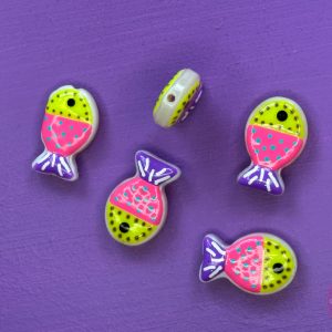 Vis kraal felle kleuren