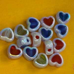 Acryl hart kraal rainbow