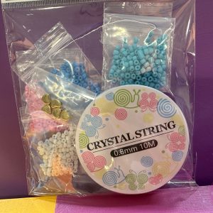 DIY armband setje blauw