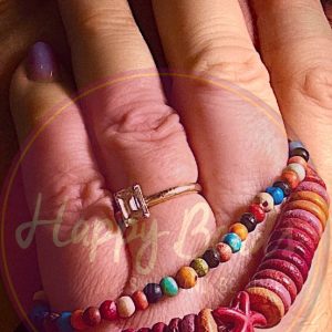 Inspiratie armband glas donut zeester