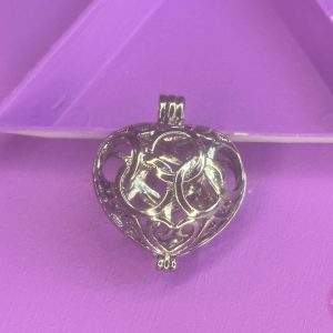 Afsluitbare bedel hart vorm antracite groot