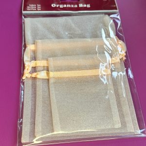 Organza zakjes set roze