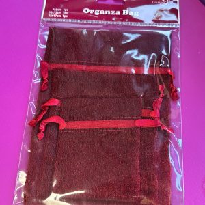 Organza zakjes set bordeaux