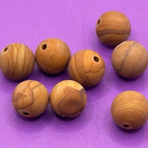 Wood lace stone Frosted 8mm